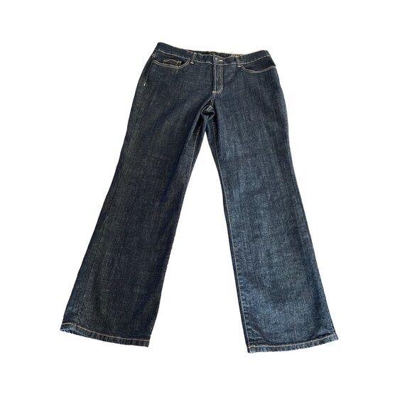 Nine West Womens Dark Wash Denim Jeans Size 16 Cotton & Spandex Blend - Picture 7 of 11